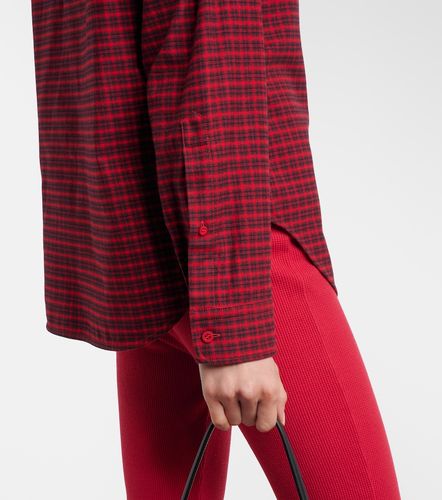 Camicia in cotone a quadri - Balenciaga - Modalova