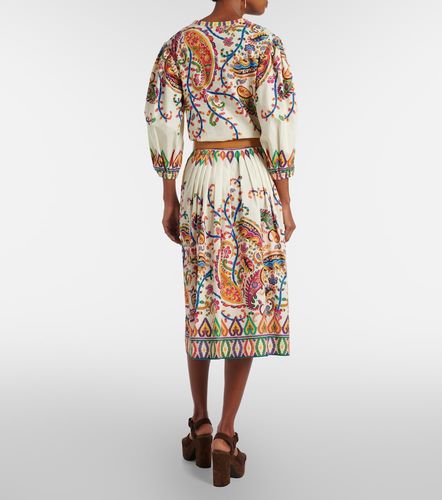 Gonna midi in jacquard di cotone - Etro - Modalova