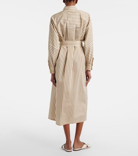Vestido camisero Lord de algodón y seda a rayas - Max Mara - Modalova