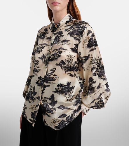 Camisa Vetro de satén de seda estampada - Max Mara - Modalova