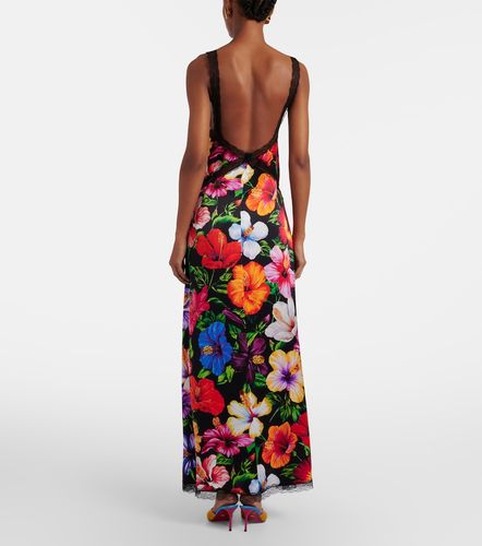 Maxikleid aus einem Seidengemisch mit Spitze - Dolce&Gabbana - Modalova