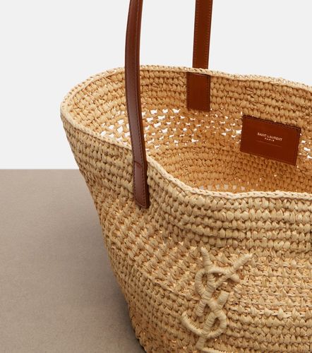 Borsa a secchiello Panier Small in rafia - Saint Laurent - Modalova