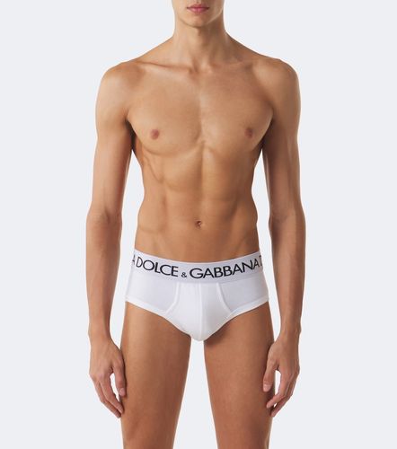 Set of 2 cotton-blend jersey briefs - Dolce&Gabbana - Modalova