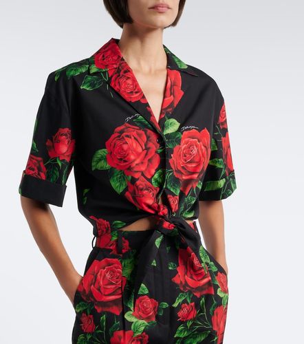 Camisa de algodón floral - Dolce&Gabbana - Modalova