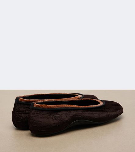 Bailarinas de terciopelo con piel - Dries Van Noten - Modalova