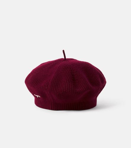 X Maison Kitsuné boina de algodón y cachemir bordada - Bonpoint - Modalova
