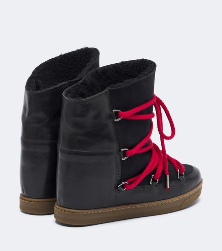Stivaletti da neve Nowles in pelle e suede - Isabel Marant - Modalova