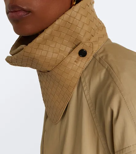 Intrecciato cotton trench coat - Bottega Veneta - Modalova