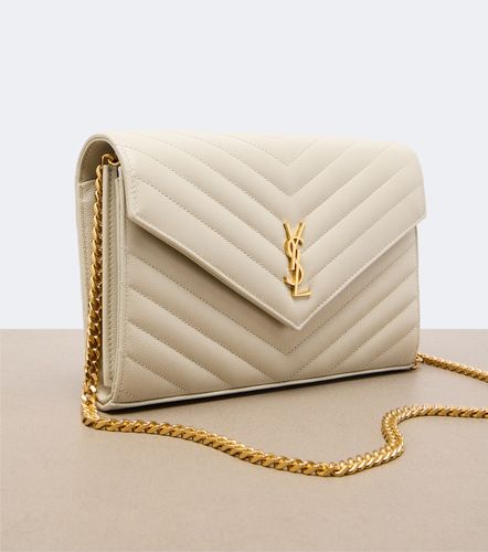 Portafoglio con catena Cassandre in pelle - Saint Laurent - Modalova