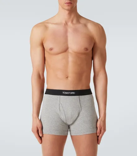 Bóxer briefs de algodón con logo - Tom Ford - Modalova