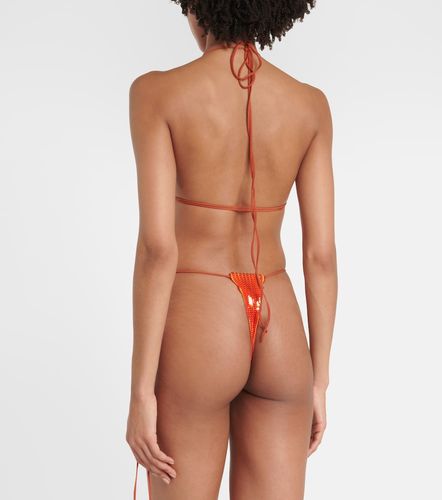 Slip bikini con pailettes - LaQuan Smith - Modalova