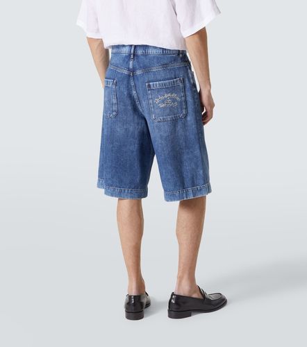 Bermuda di jeans con logo - Dolce&Gabbana - Modalova