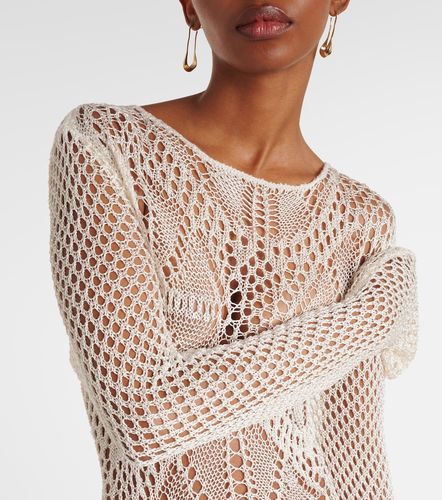Vestido largo de croché con flecos - Stella McCartney - Modalova