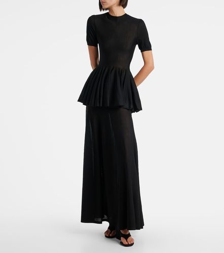 Alaïa Falda larga flared de lana virgen - Alaia - Modalova