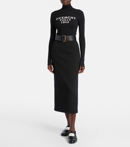Falda midi en mezcla de lana - Givenchy - Modalova