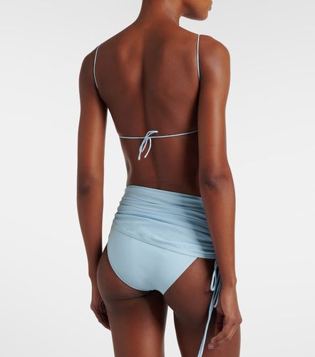 Ring-detail ruched bikini top - Christopher Esber - Modalova