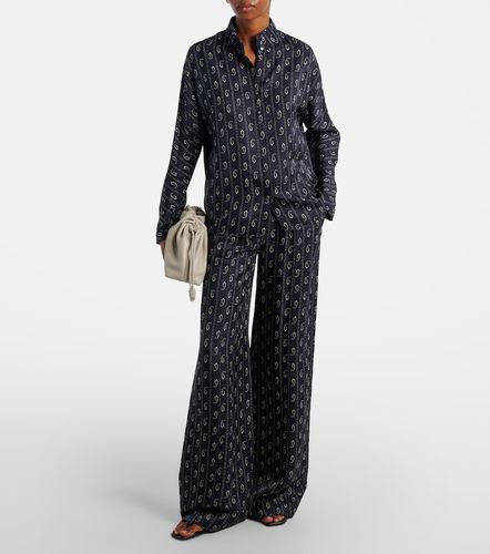 Paisley jacquard wide-leg pants - Tory Burch - Modalova