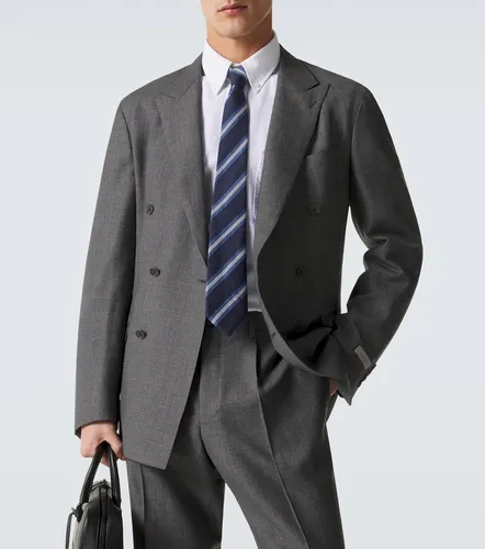 Canali Striped wool and silk tie - Canali - Modalova