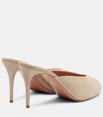 Aquazzura Secret 85 suede mules - Aquazzura - Modalova