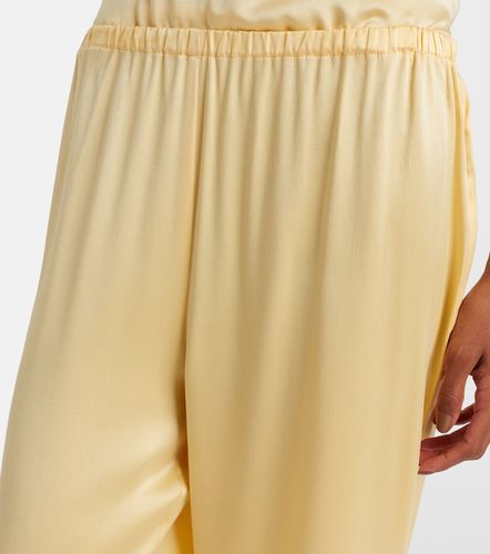 Loreto silk charmeuse wide-leg pants - Asceno - Modalova