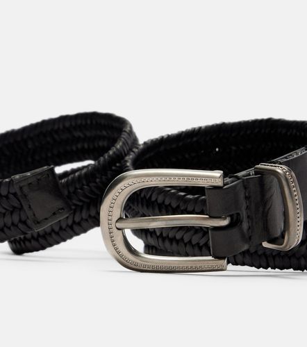 Braided leather belt - Brunello Cucinelli - Modalova