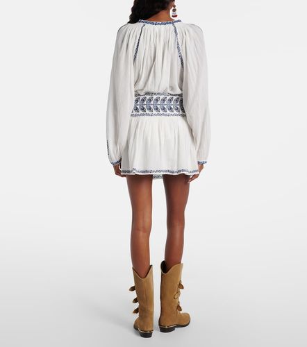 Minifalda Picadilia de algodón bordada - Marant Etoile - Modalova