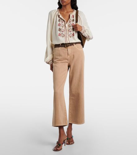 Jeans cropped Saige a gamba larga - AG Jeans - Modalova