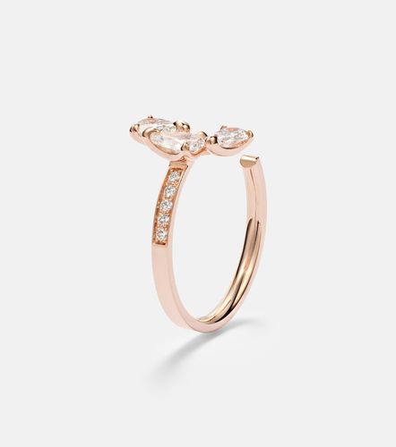 Anillo Serti Sur Vide de oro rosa de 18 ct con diamantes - Repossi - Modalova
