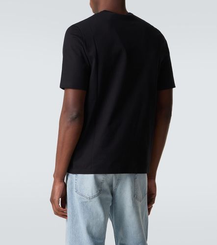 Camiseta de jersey de algodón con logo - Saint Laurent - Modalova