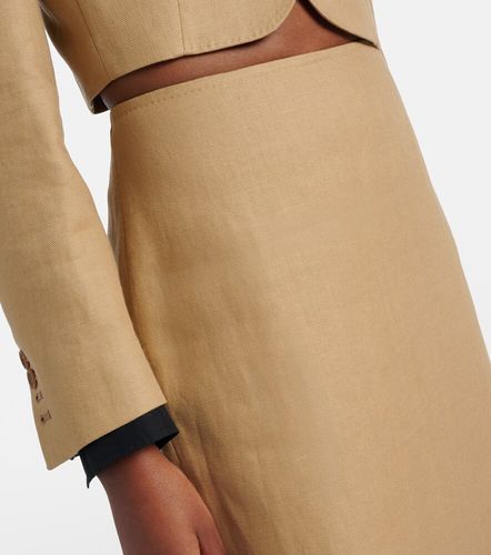 Gonna a matita Veranda in lino - Max Mara - Modalova