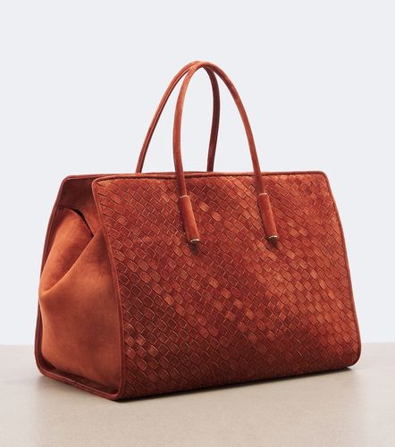 Barbara Large suede tote bag - Bottega Veneta - Modalova