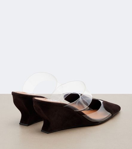 Alaïa Mules con cuña Le Cœur de ante - Alaia - Modalova