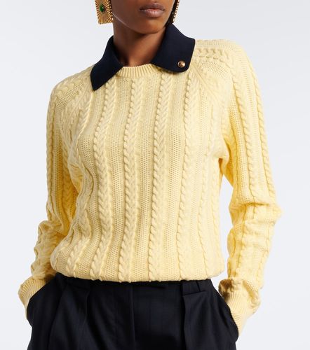 Pullover Medusa in cotone a trecce - Versace - Modalova
