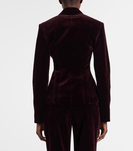 Alaïa Chaqueta cruzada de terciopelo de algodón - Alaia - Modalova