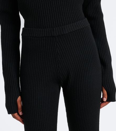 Piuma ribbed-knit wool stirrup leggings - The Frankie Shop - Modalova