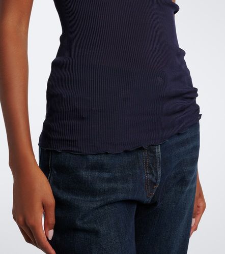 Prada Ribbed-knit silk tank top - Prada - Modalova