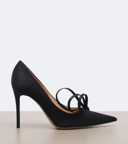 Bow-detail satin pumps - Gianvito Rossi - Modalova
