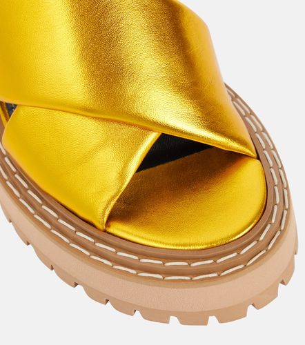 Metallic leather sandals - Proenza Schouler - Modalova