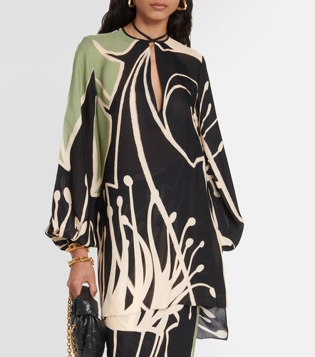 Blusa de georgette de seda estampada - Johanna Ortiz - Modalova
