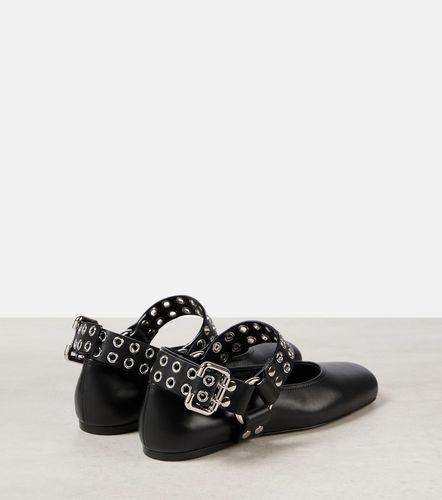 Alaïa Zapatos planos Mary Jane de piel con tachuelas - Alaia - Modalova