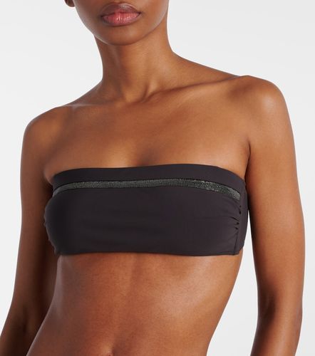 Monili bandeau bikini top - Brunello Cucinelli - Modalova