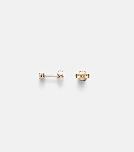 Orecchini in 14kt con diamanti - Stone and Strand - Modalova