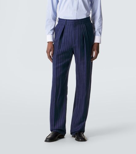 Pantaloni regular in lana, lino e seta - Tom Ford - Modalova