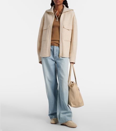 Ribbed-knit virgin wool polo sweater - Moncler - Modalova