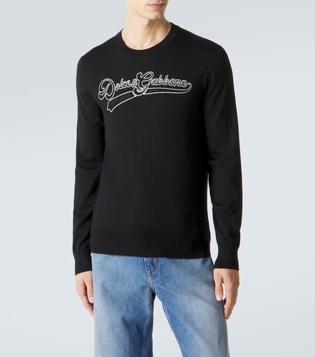 Logo virgin wool sweater - Dolce&Gabbana - Modalova