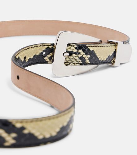 Lucca snake-effect leather belt - Khaite - Modalova