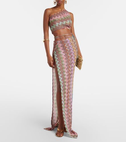 Gonna lunga con lamé a zig zag - Missoni - Modalova