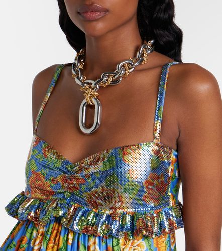 Rabanne Floral chainmail minidress - Rabanne - Modalova
