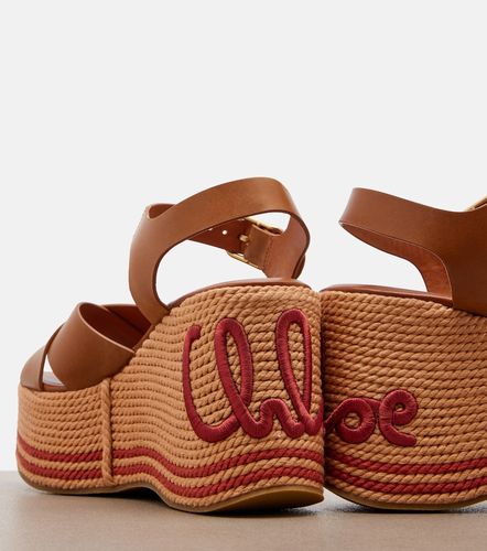 Chloé Sandali wedge in pelle - Chloe - Modalova