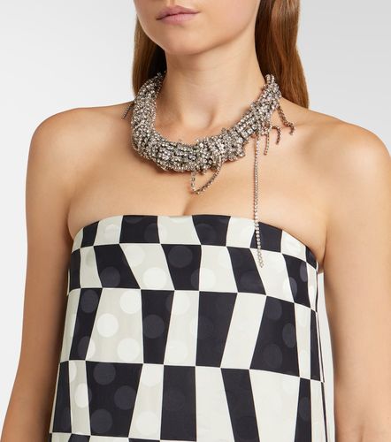Abito lungo bustier con stampa - Dries Van Noten - Modalova
